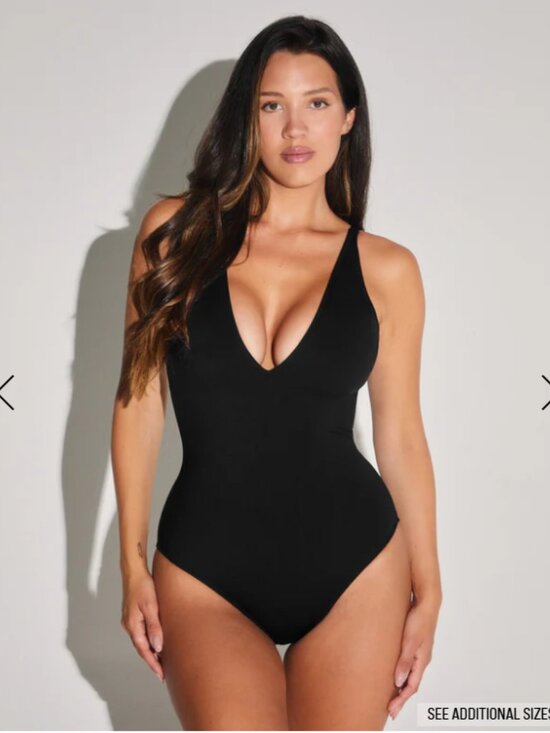 Ta3 Other - TA3 Plungey Black XS (XLong Torso) Sculpting Corset Swimsuit NWT